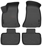 Husky Liners 98061 Custom Fit WeatherBeater Molded Front and Second Seat Floor Liner Set for Select Chrysler 300/Dodge Charger Models (Black)