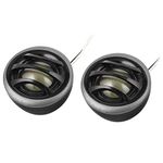 Sourcingmap Pair 2" 150W Micro Dome Car Audio Tweeters Speakers Black Gray