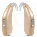 FCS (V-XP) Digital 4 Channel Behind The Ear Hearing Aid (Pair for Both Ears) Suitable For Severe to Profound hearing loss, No Audiometry Report Required (2 Year Seller Warranty).