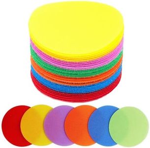 VANANA Pack of 30 Carpet Marker Round Sit Dot Stickers For Classroom Sport Easy Teach Tool Game (Round)