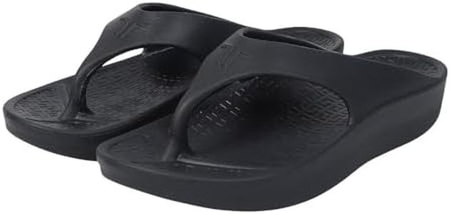 Telic Flip Flop Ultrasoft Sandals, Black, 24.0~24.5 cm