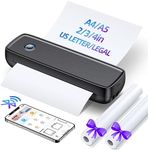 Aixiqee Portable-Wireless-Printer, Thermal-Bluetooth-Printer for Travel, Impact POS Printer Support 8.5" X 11" US Letter&Legal, A4&A5 Thermal Paper, Compatible with Android and iOS Phone&Laptop