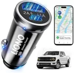 LIONO GPS Tracker for Vehicles, Car Tracker Device Hidden, Car Charger, Air Tracker Tag, Smart Tag Locator for Fleets, No Monthly Fee, No SIM Needed, No Battery Swaps iOS Only 2025 US Patented Design