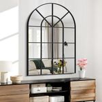 GLASHOM Arched Wall Mirror,30x40 in