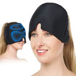 Migraine Headache Relief Ice Hat Flexible Gel Physical Compressed Cold Therapy Cap for Soothe Pain Sinus Pressure Anxiety Tension Cooling Head Wrap for Puffy Eyes Travel Ice Pack Sleep Eye Mask