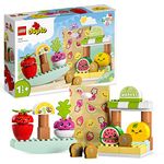 LEGO DUPLO My First Organic Market, Fruit and Vegetables Toy Food Set, Learn Numbers, Stacking Educational Toys for Toddlers 18 Months - 3 Years Old 10983