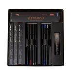 Pentonic Smart Kit | 3 B-RT Pens, 5 Ball Pens, 5 Gel Pens, 1 Glue, 10 Wooden Pencils | 5 in 1 Stationery Gift Box