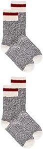Great Northern Ladies Multipack Boot Socks | Sock Size 9-11 (2 Pairs, Grey)