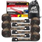 XSTRAP Ratchet Tie Down Straps 6PK 8FT 1-Inch (Camouflage2)