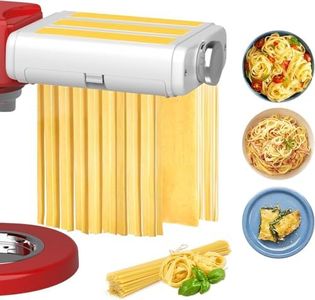 Pasta Maker Attachment for Kitchenaid Mixers, Noodle Maker 3 in 1 Set of Pasta Sheeter Fettuccine Cutter Spaghetti Cutter and Cleaning Brush, Kitchen aid Mixer Accessories- Pasta Roller and Cutter