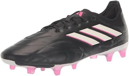 adidas Unisex Copa Pure.2 Firm Ground Soccer Shoe, Black/Zero Metallic/Team Shock Pink, 8 US Men