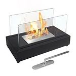 Skypatio Tabletop Fire Pit for Smores Maker, Portable Bio Ethanol Tabletop Fireplace for Indoor/Outdoor Patio