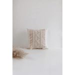 The Top Knott Beautiful Macrame Handmade Knit Square Pillow Cushion Cover Size-18x18 inch (Design5)