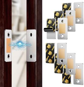 PHIXBEAR Invisible Magnetic Cabinet Catches, 6 Pack with Super Strong Pro+ Adhesive for Secure Hold, Easy No-Drill Installation for Kitchen, Bathroom, Closet & Cabinet Doors