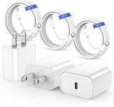 6ft iPhone Charger Fast Charging, for iPhone 14 13 12 Fast Charger,20W USB C Wall Charger with Type C to Lightning Cord, iPhone Fast Charging Cable for iPhone 13/14/12 Pro Max Plus/11,iPad-3PCS