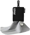 SPUDZ Pro | 10" x 10" Microfiber Cloth Screen & Lens Cleaner w/ 4ml Cleaning Spray Bottle | Black | Sudz Cleaner