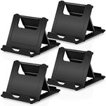 Cell Phone Stands Holder, 4Pack Aupek Foldable Adjustable Lightweight Desktop Dock Android Phone Holder for Desk Compatible Devices (4-7.9") iPhone 11 Xs Max XR 8 7 6 Samsung Galaxy S10 S9 S8- Black