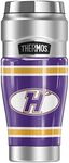 Hunter College OFFICIAL Jersey Stripes THERMOS STAINLESS KING Stainless Steel Travel Tumbler, Vacuum insulated & Double Wall, 16oz