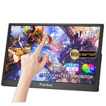 Pisichen Touchscreen Portable Monitor 11.6 Inch HD 1366X768 USB C Monitor IPS Screen, HDMI USB TYPE C Small Touchscreen Monitor for Laptop PC Phone