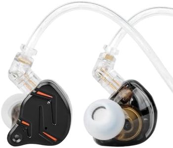 2026 Latest KZ ZST PRO X in Ear Monitor Headphone, 1BA 1DD Hybrid Driver Wired Gaming Earbuds Deep Bass Sound Ear buds HiFi IEM for Gaming Music Video Singer Musician Drummer (without mic, Black Gold)