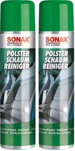 SONAX PolsterSchaumReiniger (400 ml) entfernt fasertief selbst hartnäckige Verschmutzungen aus Polstern, Teppichen und anderen Geweben | Art-Nr. 03062000 (Packung mit 2)