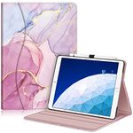 Fintie Case for iPad Air (3rd Gen) 10.5" 2019 / iPad Pro 10.5" 2017- [Sleek Shield] Premium PU Leather Slim Fit Multi Angle Stand Cover w/Pocket, Pencil Holder, Auto Wake/Sleep, Glittering Marble