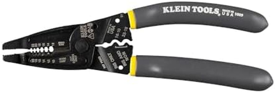 KLEIN TOOLS Kurve Long-Nose Wire Stripper, 10-20 AWG Solid, 12-22 AWG Stranded