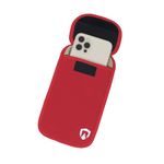 RadiArmor EMF Blocking Cell Phone Sleeve - EMF Blocking Pouch That Fits Most Cell Phones - Updated Version (Red, Large)