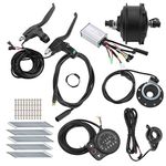 E-Bike Conversion Kit, 48V 250W 26in Electronic Bicycle Conversion Kit Brushless Motor Hub Control E-Bike Conversion Kit Front/Rear Wheels with Controller KT‑900S Meter(Front Motor)