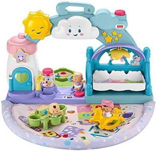 Fisher-Price Little People Guardería de Bebés, Conjunto de Juego con Luces y Sonidos para niños y niñas +1 año (Mattel GWT76)