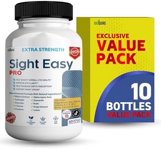 BIOQUIRE Sight Easy Pro Extra Strength Eye Health Supplement, 60 Capsules, with Vitamins & Natural Ingredients (10)