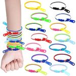 Yeefunjoy 20pcs Friendship Fidget Zipper Bracelets, Sensory Toys Bulk Set Neon Colors, Stress Relief, Party Favors Easter Egg Basket Stuffers, Birthday Party Gifts for Boys and Girls(Color Random)