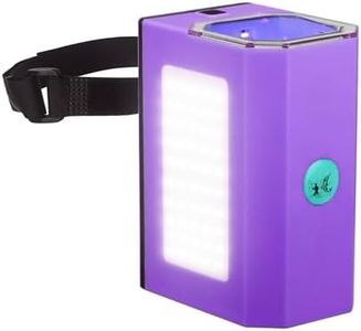 EUPHENG Fishing Lure Glow UV Light UV Bait Light for Night Fishing, Jig Saltwater, Ice Fishing, Hands-Free Strap, Waterproof UV Lamp for Various Luminous Lures
