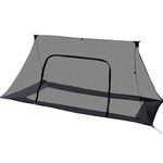 Onewind Premium Camping Shelter Bugnet, Ultralight No-See-Um Breathable Mesh Mosquito Netting with Double Sided Zipper for Camping and Hiking, Black