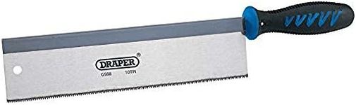 Draper 250mm Hardpoint Dovetail Saw | Heavy Duty Wood Hand Saw | Extra Rigidity |10TPI Blade Polished Blade | Soft Grip Tools | 29266