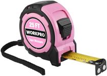 WORKPRO 25FT Pink Tape Measure, 1/8