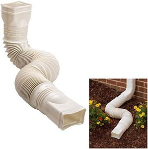 WholesalePlumbing Supply Limestone Flexible Downspout Extension Gutter Connector Rainwater Drainage,25 to 55 inches,FD-85014