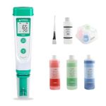 Apera AI209-T PH20 Value pH Tester Combo Kit with 8oz Calibration buffers (4,7,10), 4oz 3M KCL Storage Solution, Probe Cleaning Brush & CalBox