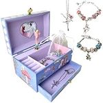Music Jewelry Box with Necklace Pen