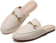 Minorsu Buckle Mules for Women Roun