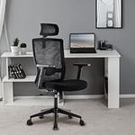 Stellar Global Premium Ergonomic Black Office Chair | Adjustable Headrest & Armrest | Heavy Duty | Ideal For Home Office, Gaming, Writing, Studying, Computing,| Height Adjustable Office Chair