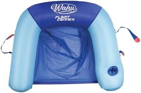 WAHU Float Connex Aqua Seat Blue/Light Blue - Uses Connex Clips to Connect Floats - Versatile Pool Chair Float with Cup Holder