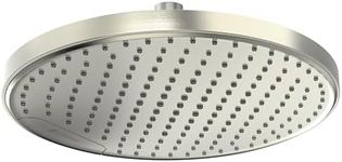 Sparkpod Large 10 Inch Rain Shower Head - Rainfall Shower Head with High Gentle Pressure - Modern Luxury Look - Brass Ball joint with 360 adjustment - 1 - min Installation (Elegant Brushed Nickel)