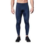 CW-X Men's Stabilyx Joint Support Compression Sports Tights, True Navy, Medium