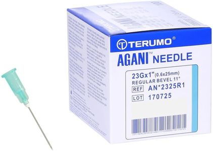 100pcs 23G X 25MM Terumo Dispensing Syringe Needles – Industrial Science Lab Experiments Measuring Syringe Accessories – Individual Sterile Package