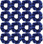 Semato 16 Pack Royal Blue Velvet Scrunchies for Hair Scrunchy Hair Ties Ropes for Women or Girls Hair Accessories