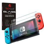 TECHGEAR [2 Pack GLASS Edition for Nintendo Switch, Genuine Tempered Glass Screen Protector Guard Cover (NOT for Switch OLED)