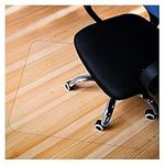 GIOVARA Clear Chair Mat for Hard Floors, 90x120cm (3'x4'), Rectangular, High Impact Strength, Non-Slip, Non-Recycling Material