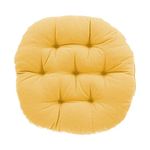 Mom's Moon Plus Cotton Comfort Round Floor Back Chair Cushions (Beige, King, 20 Inch) - Pack of 2