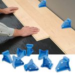 Flooring Spacers, Laelr 20 Pack Laminate Wood Flooring Tools, Floor Spacers with 1/4” & 1/2” Gap, Compatible with Vinyl Plank, Reinforced Composite Floor, Hardwood & Floating Floor, Stable Triangle